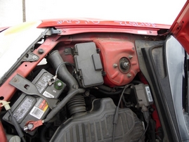 2001 HONDA CIVIC LX RED 2DR 1.7L AT A17572